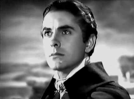 he's looking a little more like the Tyrone Power we know